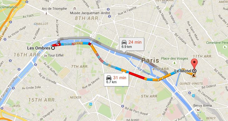 Itinerary - Paris